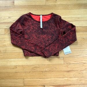 Lululemon Wunder Train Cropped LS